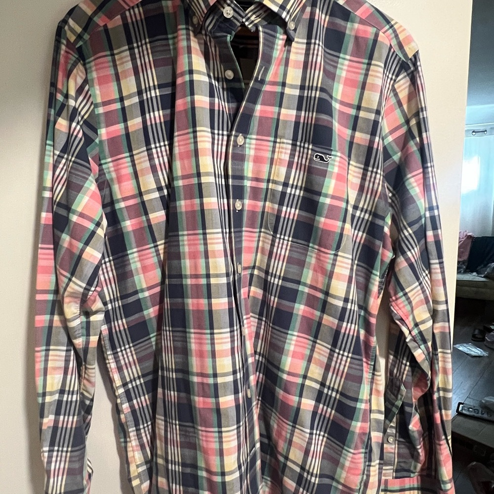 Vineyard Vines Men's Multicolor Plaid Shirt size Medium
